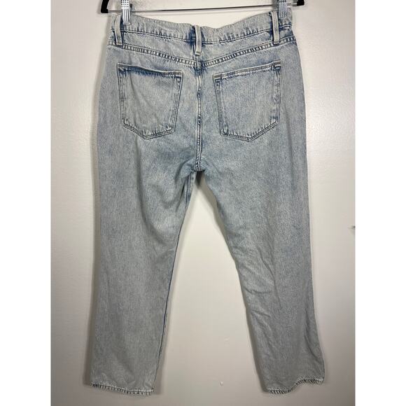 Frame Denim Women's 27 Le High Straight Jeans in Whisper Blue Capsule Everyday - Picture 7 of 10